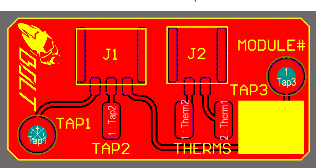 Module PCB layout in Altium
