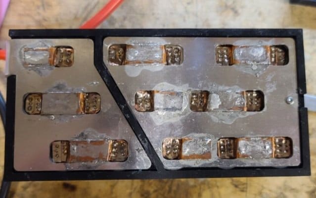Spot-welded module