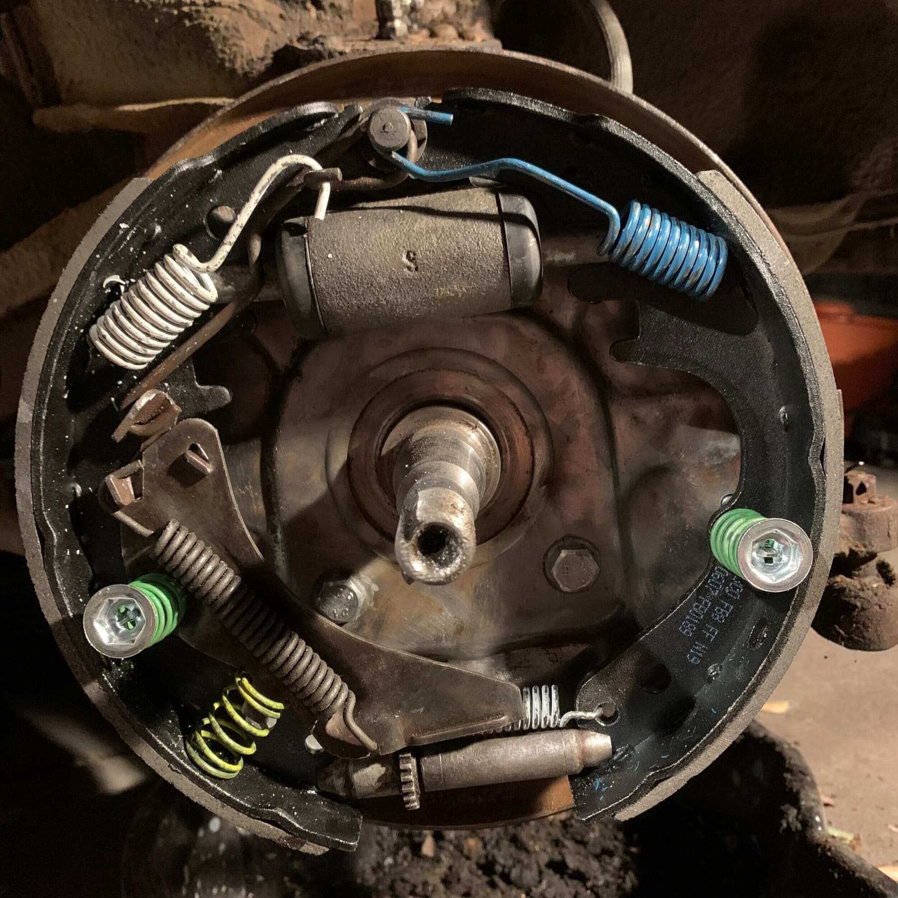 Cleaned and rebuilt brake components