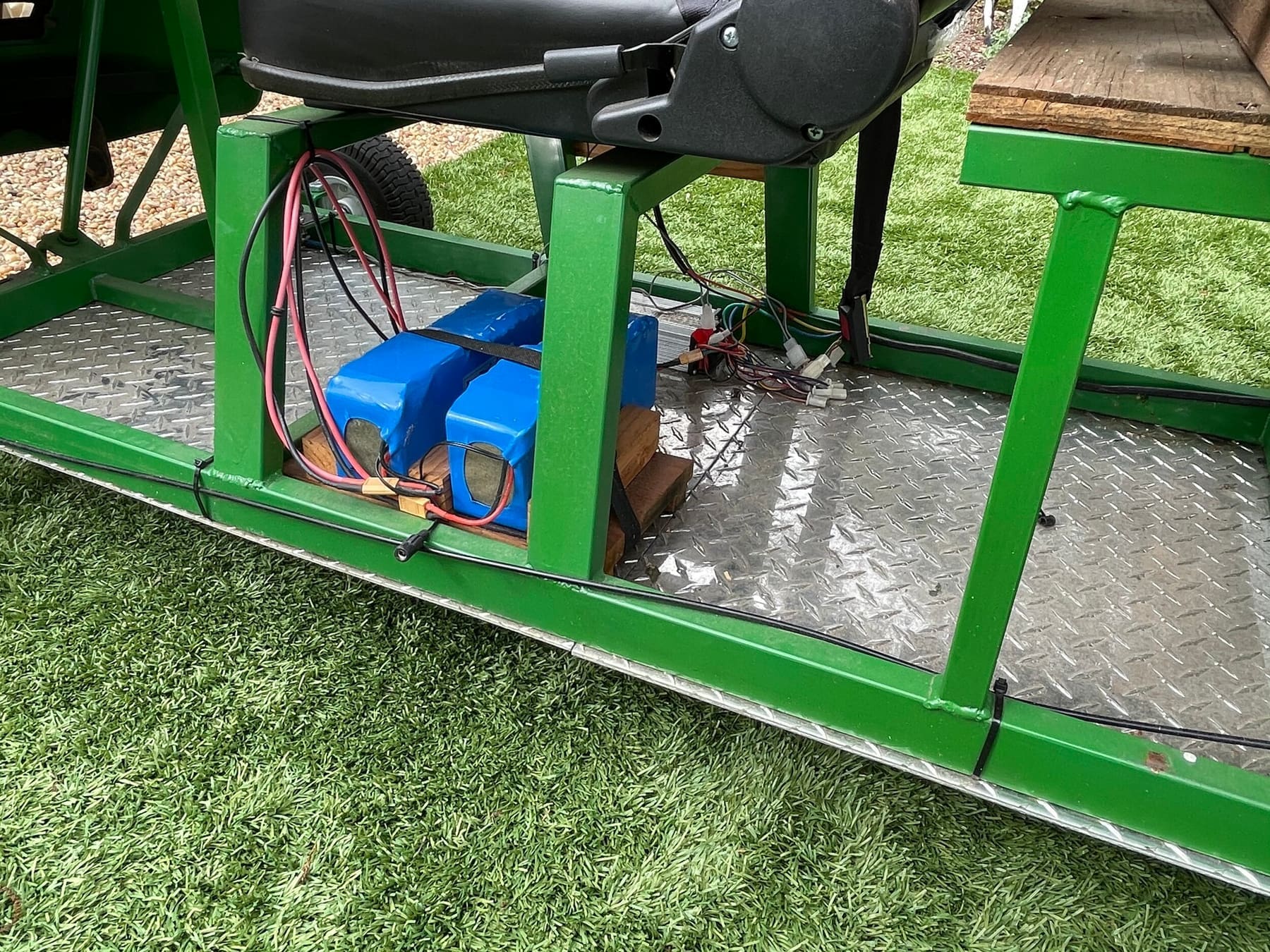 Battery tray installation
