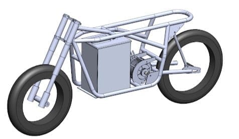 Moped design CAD model